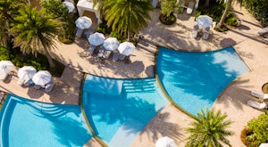 Enjoy a relaxed family holiday at this elegant beachfront hotel, set within the luxurious Baha Mar resort complex<place>Rosewood Baha Mar</place><fomo>114</fomo>