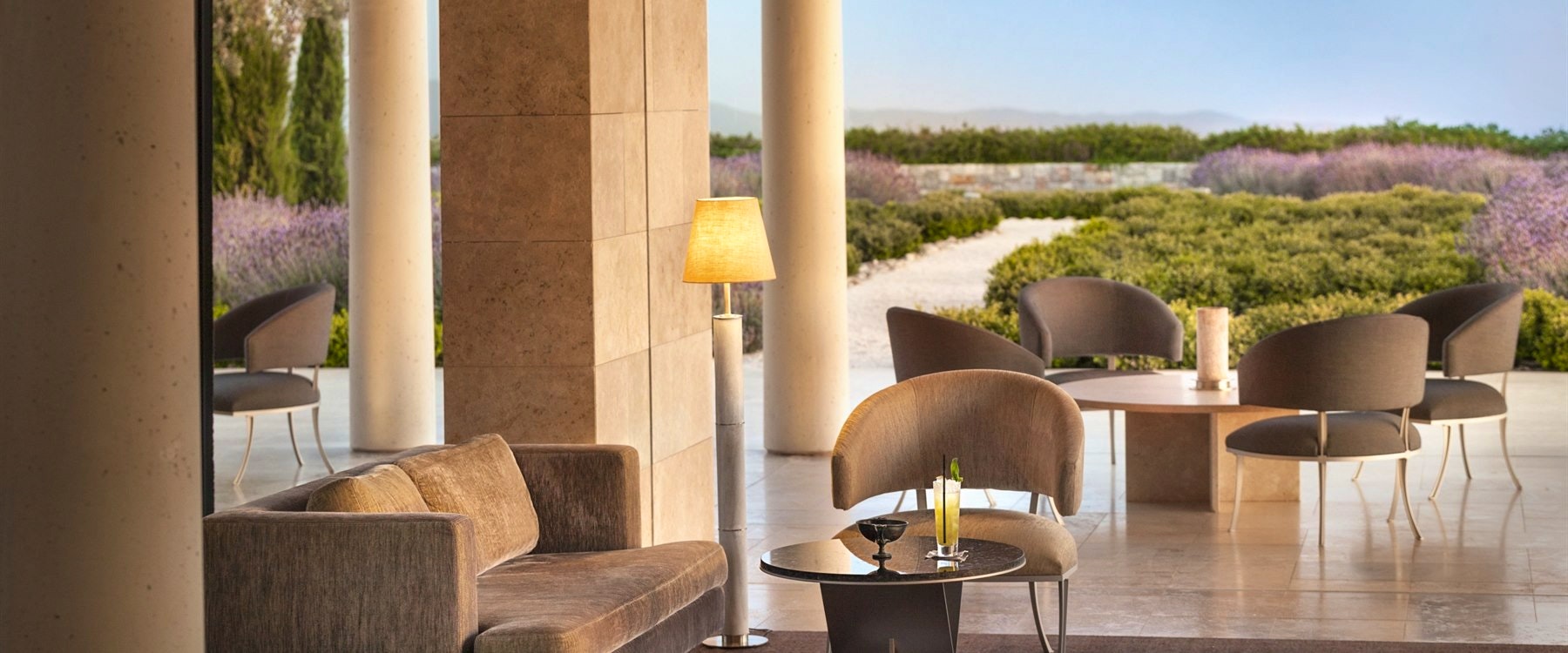 Bar Lounge at Amanzoe, Peloponnese, Greece