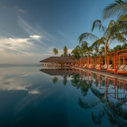 Beach Club Infinity Pool, The Residence Maldives - Dhigurah, Maldives, Indian Ocean
