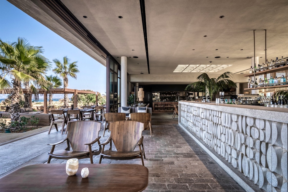 Relaxing by the pool at Domes Zeen Chania