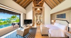 beach villa at Waldord Astoria Maldives