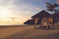 Beachfront Cabana, Shangri-La Rasa Ria, Kota Kinabalu, Borneo