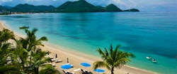 Beach Area at The Landings Resort and Spa by Elegant Hotels, St Lucia