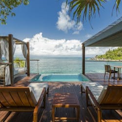 Pool view at Bedarra Island, Queensland