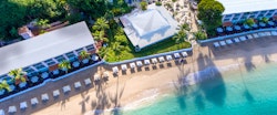 Aerial View of Beach at Fairmont Royal Pavilion, Barbados