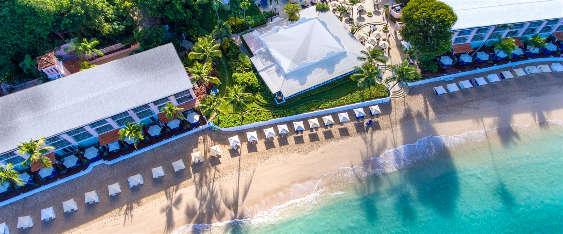 Aerial View of Beach at Fairmont Royal Pavilion, Barbados