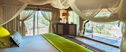 Bedroom interior at Azura Selous Game Reserve