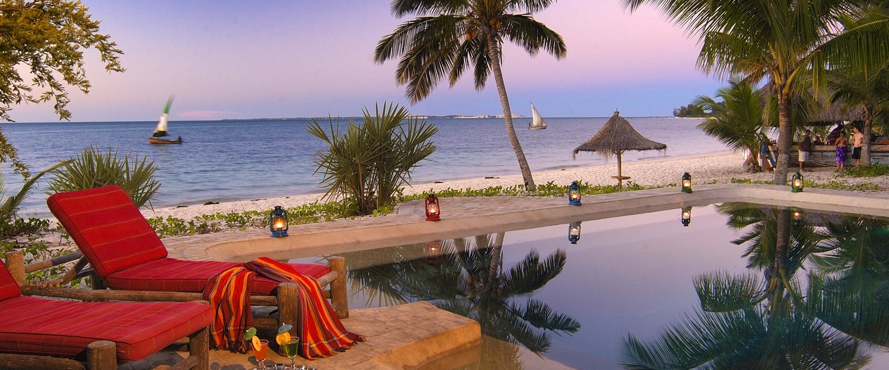 Swimming pool at &Beyond Benguerra Island Lodge
