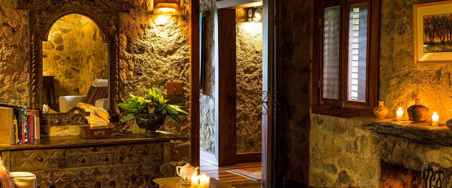 guestroom interior, Blancaneaux Lodge, Belize
