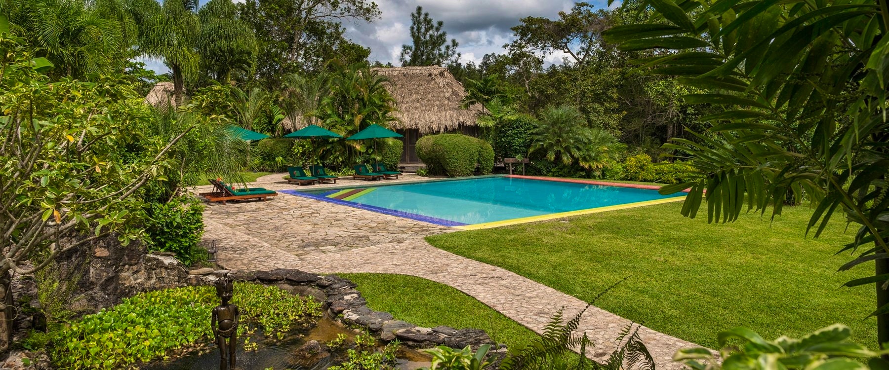 swimming pool, Blancaneaux Lodge, Belize
