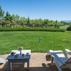 garden view at Lime Tree Lodge Wanaka, South Island, New Zealand