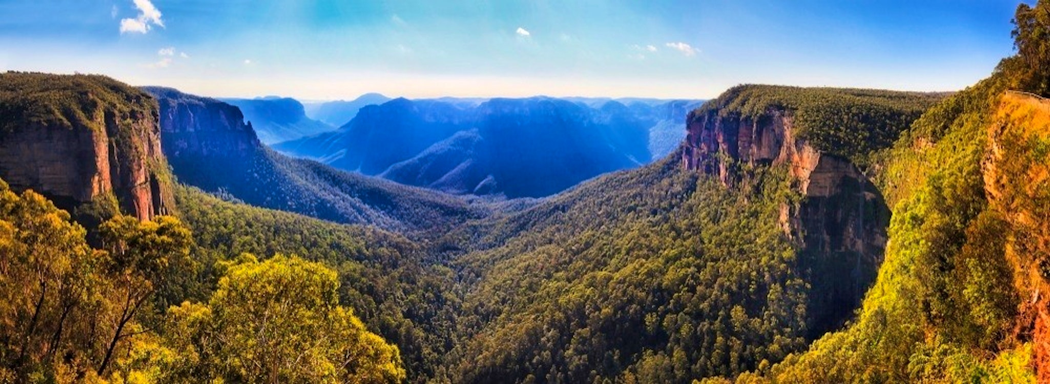  blue mountains optional tour bridal vale waterfall from govett leap lookout