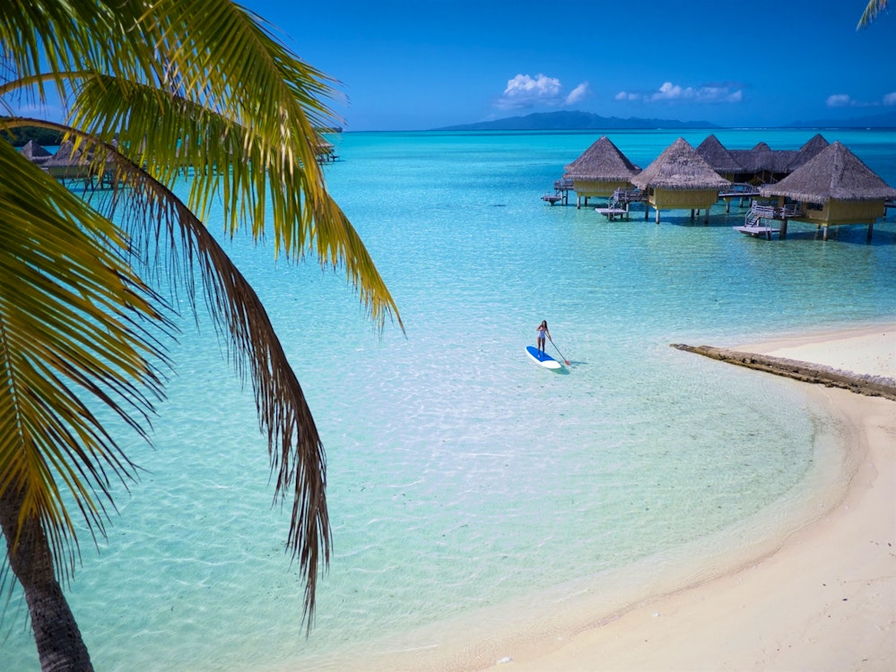 matira beach at intercontinental bora bora le moana resort bora bora french polynesia
