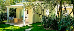 Deluxe Bungalow Exterior at Forte Village Hotel Bouganville, South Sardinia, Italy