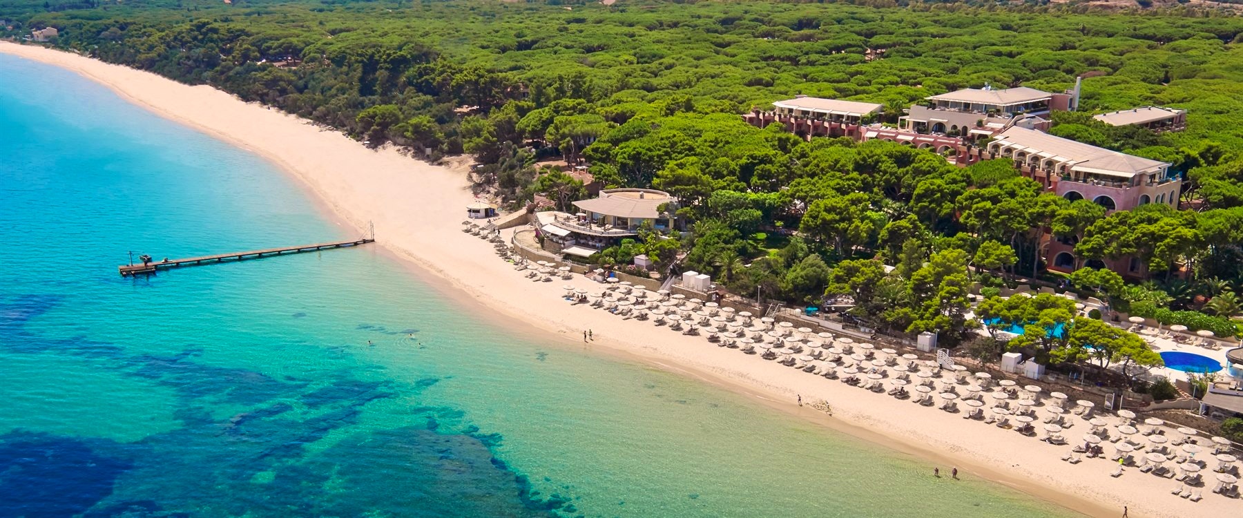 Aerial View of Forte Village Resort, South Sardinia, Italy