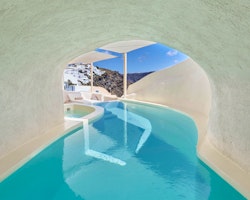 Mystery Villa Cave Pool, Mystique, Santorini, Greece