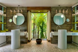 villa bathroom at the brando tahiti french polynesia