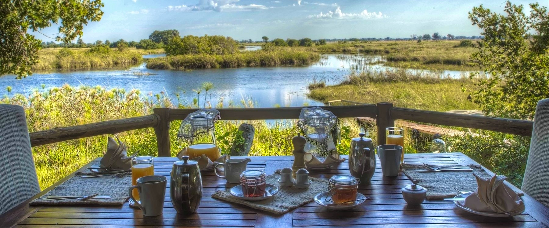 View at breakfast from  at Shinde Camp