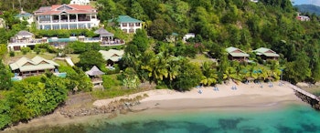 Aerial View of Calabash Cove, St Lucia