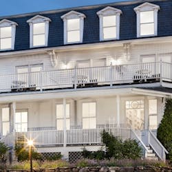 Exterior of Camden Harbor Inn, Maine