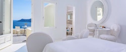 Bedroom with Terrace at Canaves Oia Hotel, Santorini, Greece