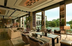Tea Lounge Area at Capella Bangkok Luxury Hotel, Bangkok, Thailand