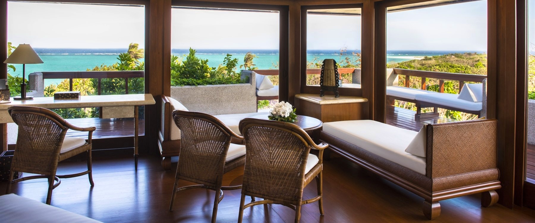 Hilltop casita interior at Amanpulo, Palawan 