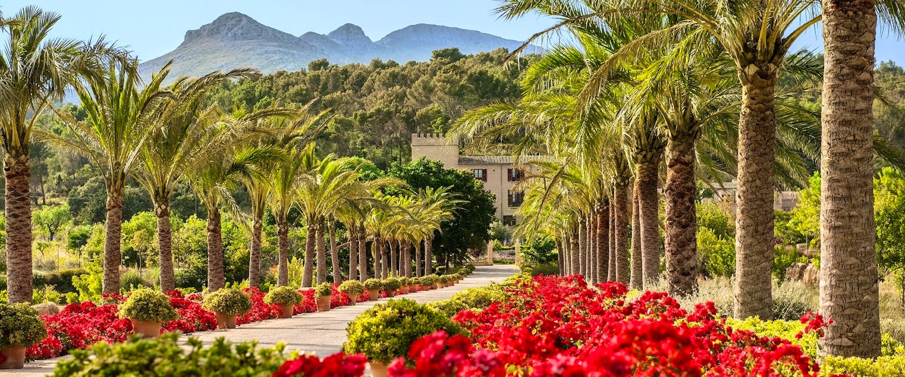 Entrance to Castell Son Claret, Mallorca, Spain