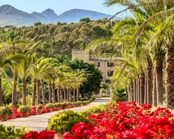 Entrance to Castell Son Claret, Mallorca, Spain