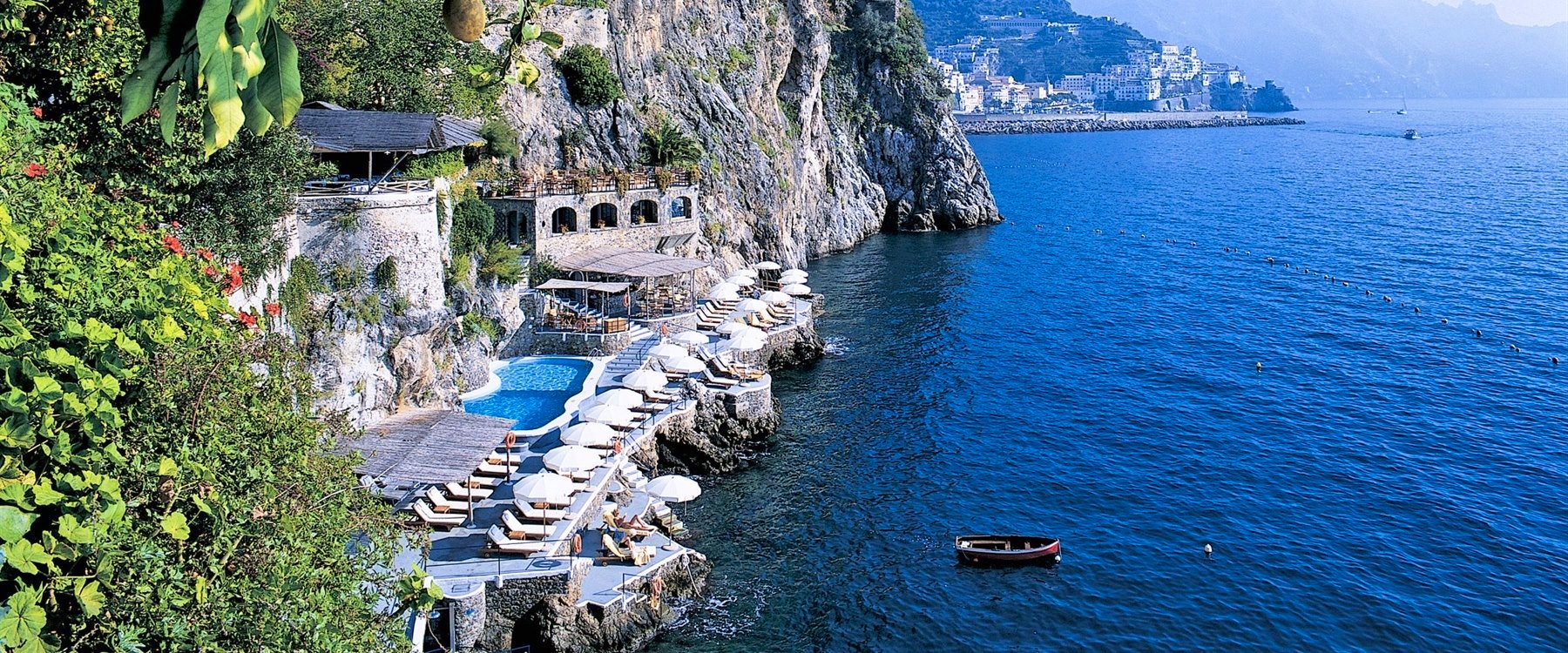 Beach Club and Pool at Hotel Santa Caterina, Amalfi Coast, Italy