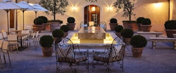 Tosca Courtyard at Castello di Casole, A Belmond Hotel, Tuscany, Italy