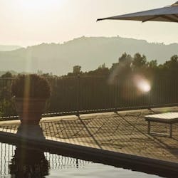 Swimming Pool at Castello di Casole, A Belmond Hotel, Tuscany, Italy