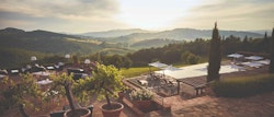 Overview of Castello di Casole, A Belmond Hotel, Tuscany, Italy
