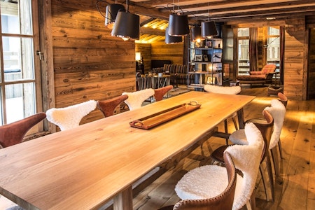 Dining at Chalet Ambre