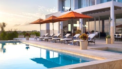 pooldeck at champagne shores the villa anguilla