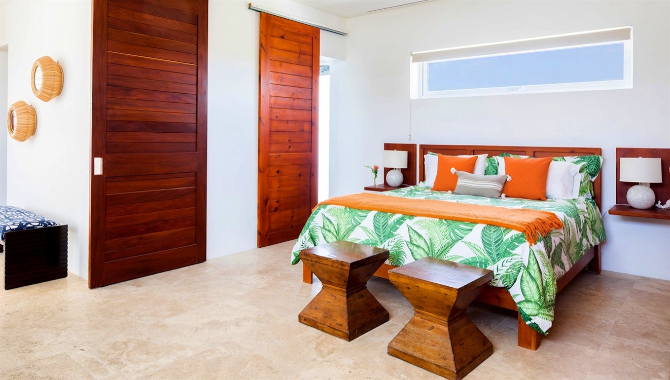bedroom at champagne shores the villa anguilla