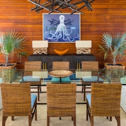 dining area at champagne shores the villa anguilla