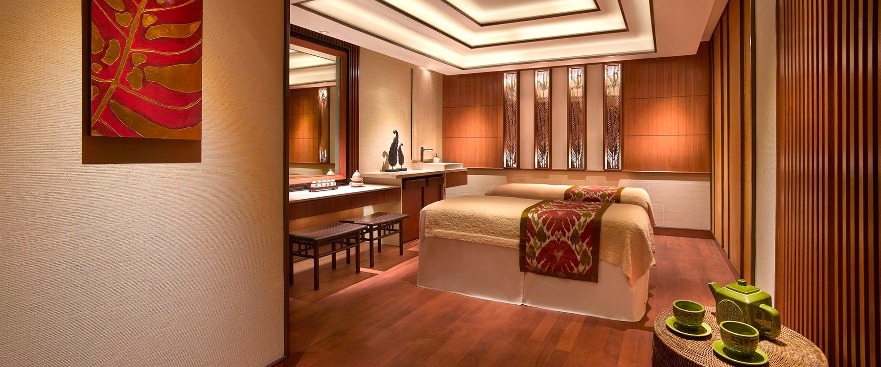 CHI spa couple treatment room at Shangri-La Hotel, Singapore