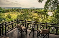 Watch elephants roam around the jungle, Four Seasons Tented Camp Golden Triangle, Thailand