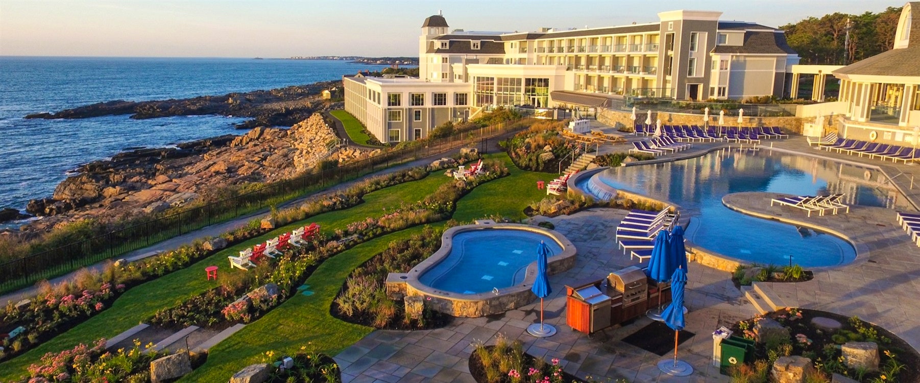 Aerial of Cliff House, Maine 