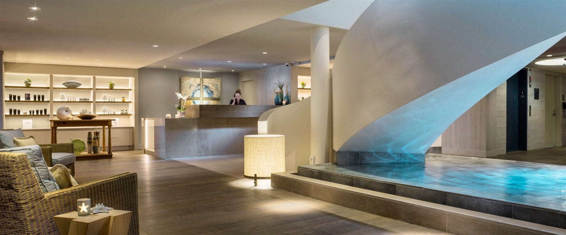 Spa Entrance at Cliff House, Maine 