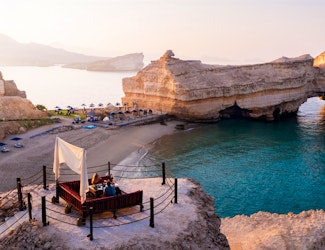 Experience this impressive resort in Oman with its own private beach and infinity pool