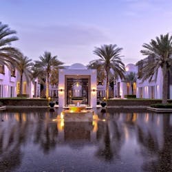 The water garden at The Chedi Muscat, Oman