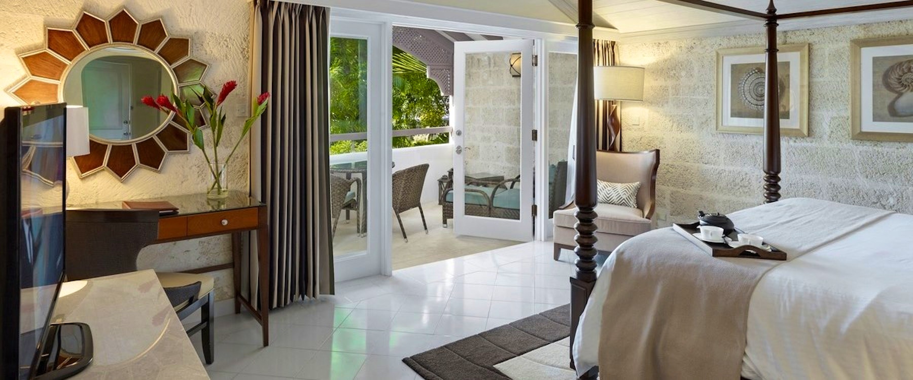 Luxury Poolside Room at Colony Club by Elegant Hotels, Barbados, Caribbean