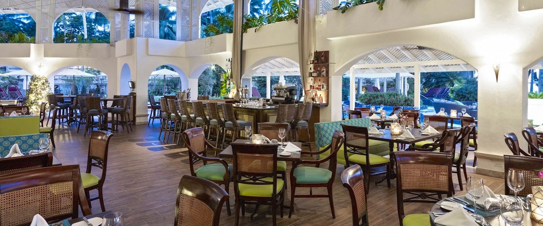 Laguna Restaurant at Colony Club by Elegant Hotels, Barbados, Caribbean