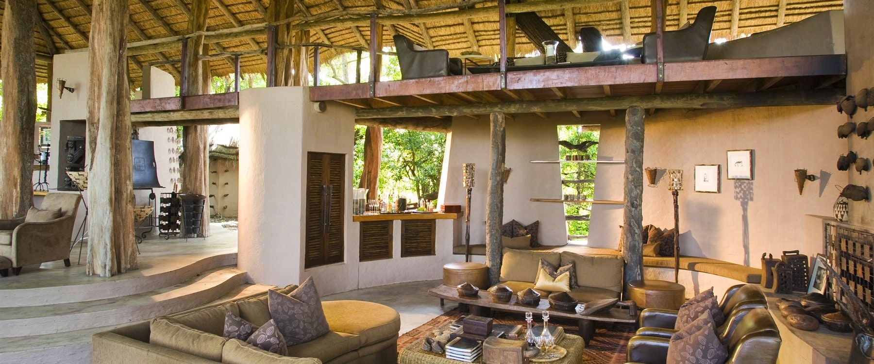 Interior of &Beyond Sandibe Okavango Safari Lodge