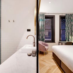 Master Bedroom at Little Albion, a Crystalbrook Collection Boutique Hotel, Sydney, Australia