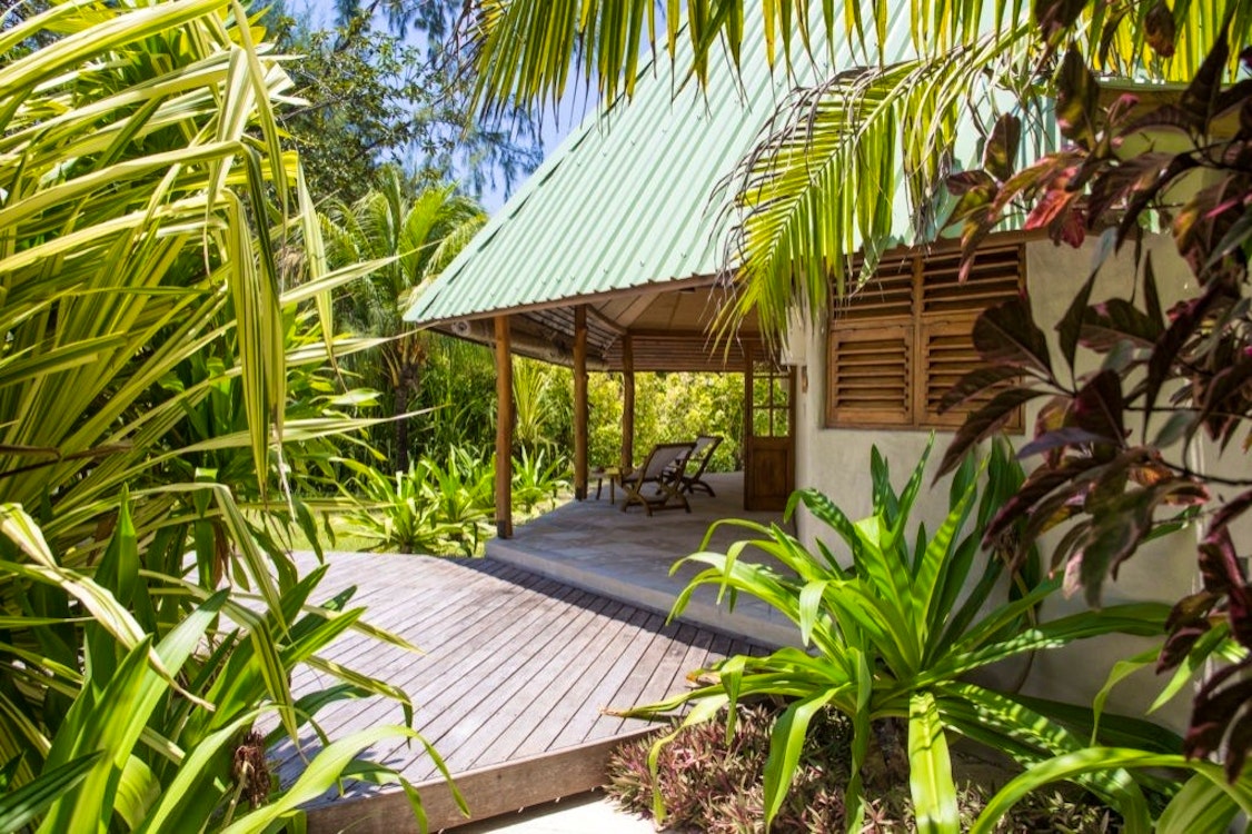 cottage exterior at denis private island seychelles 