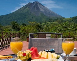 Breakfast with volcano view, Arenal Springs Resort