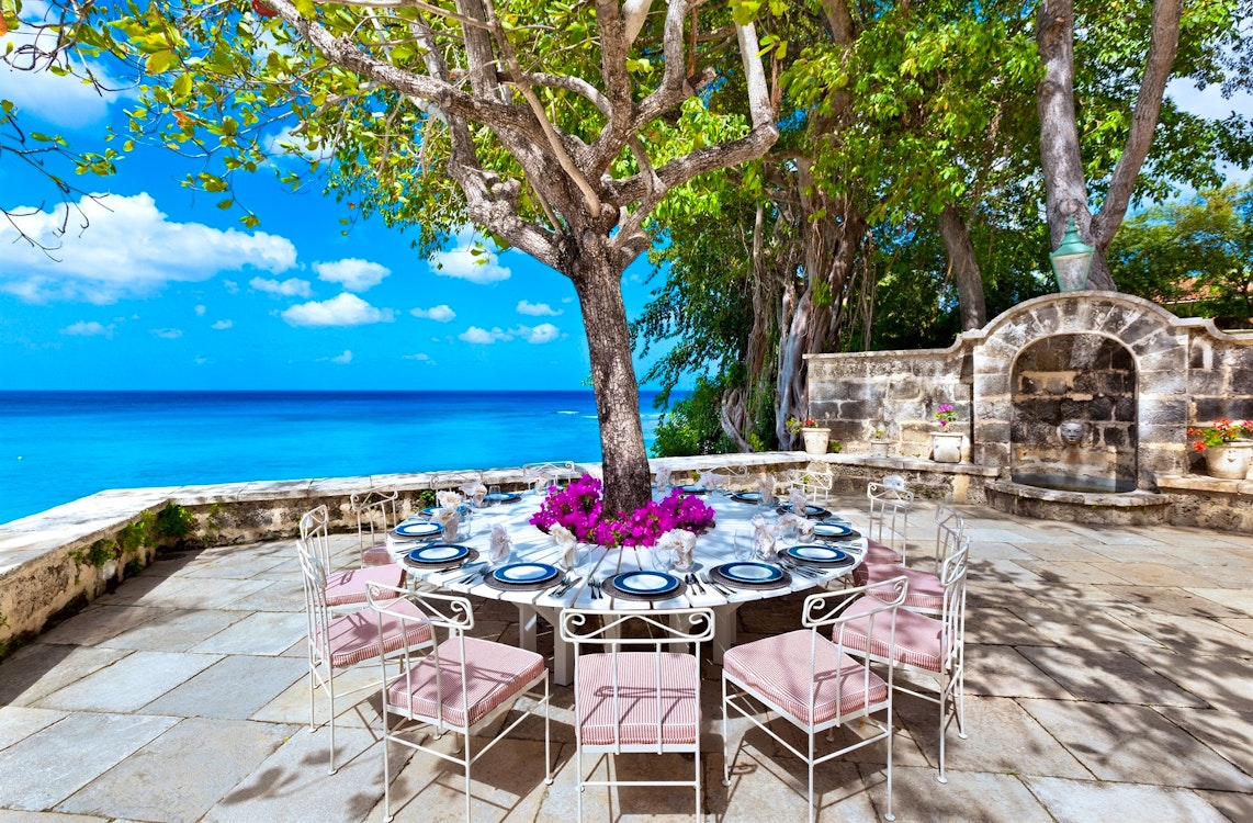 dining terrace at crystal springs barbados 